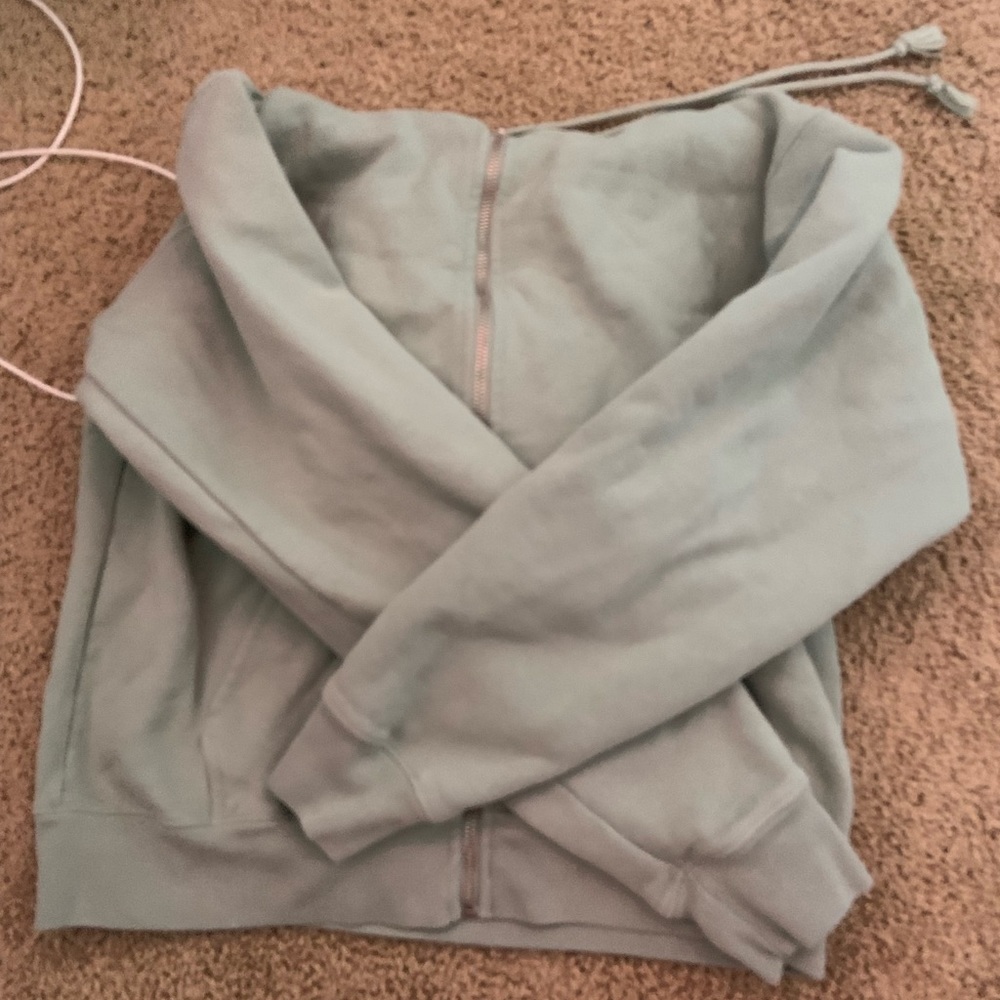 BRANDY MELVILLE light green christy zip up
